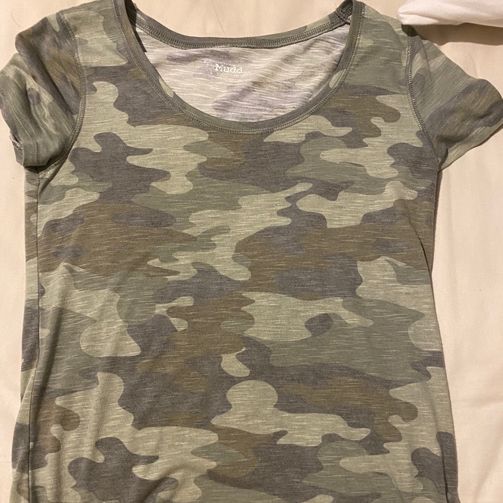 Dark green camo shirt